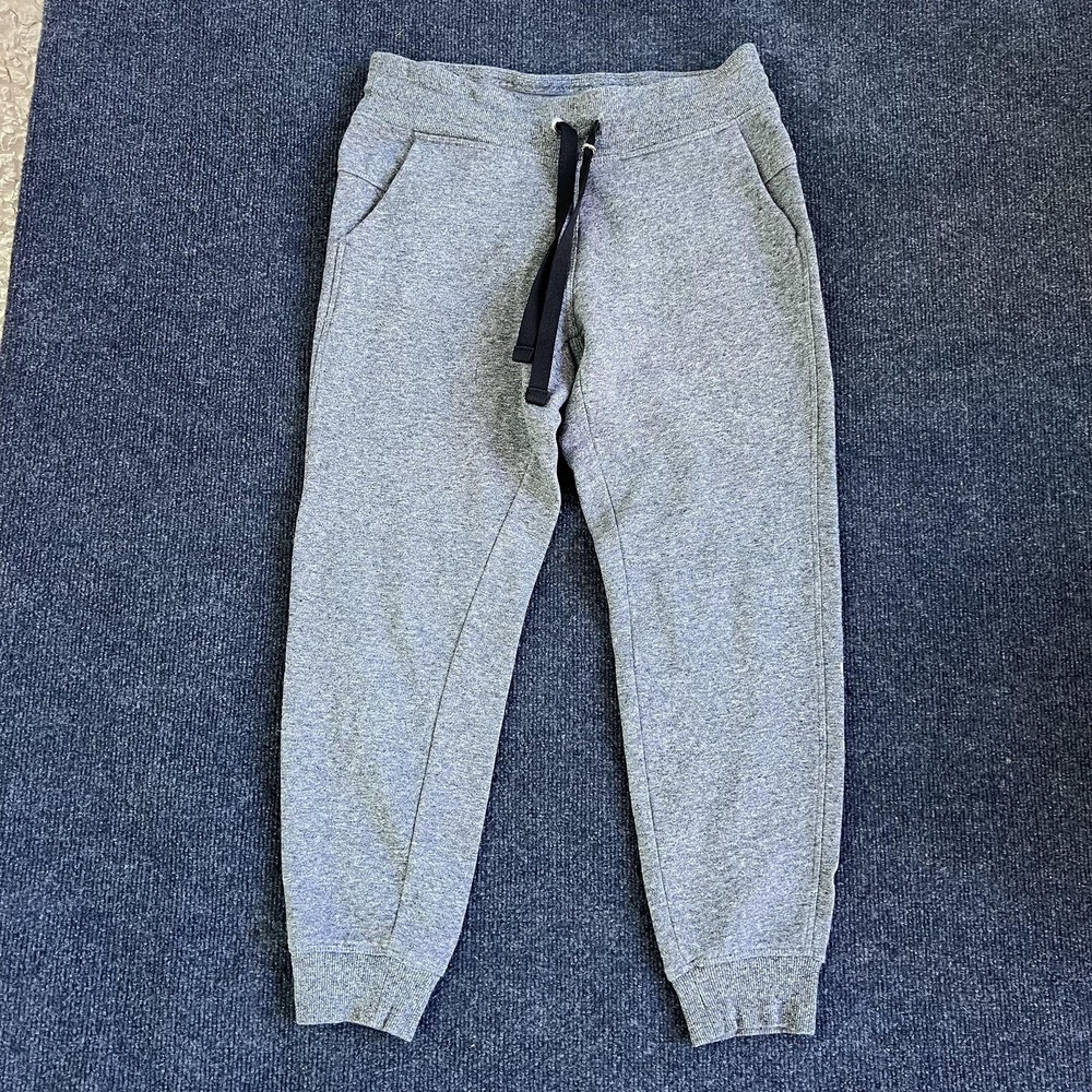Calvin‎ Klein Sweatpants Womens Small Gray Fleece Joggers Elastic Waist Logo